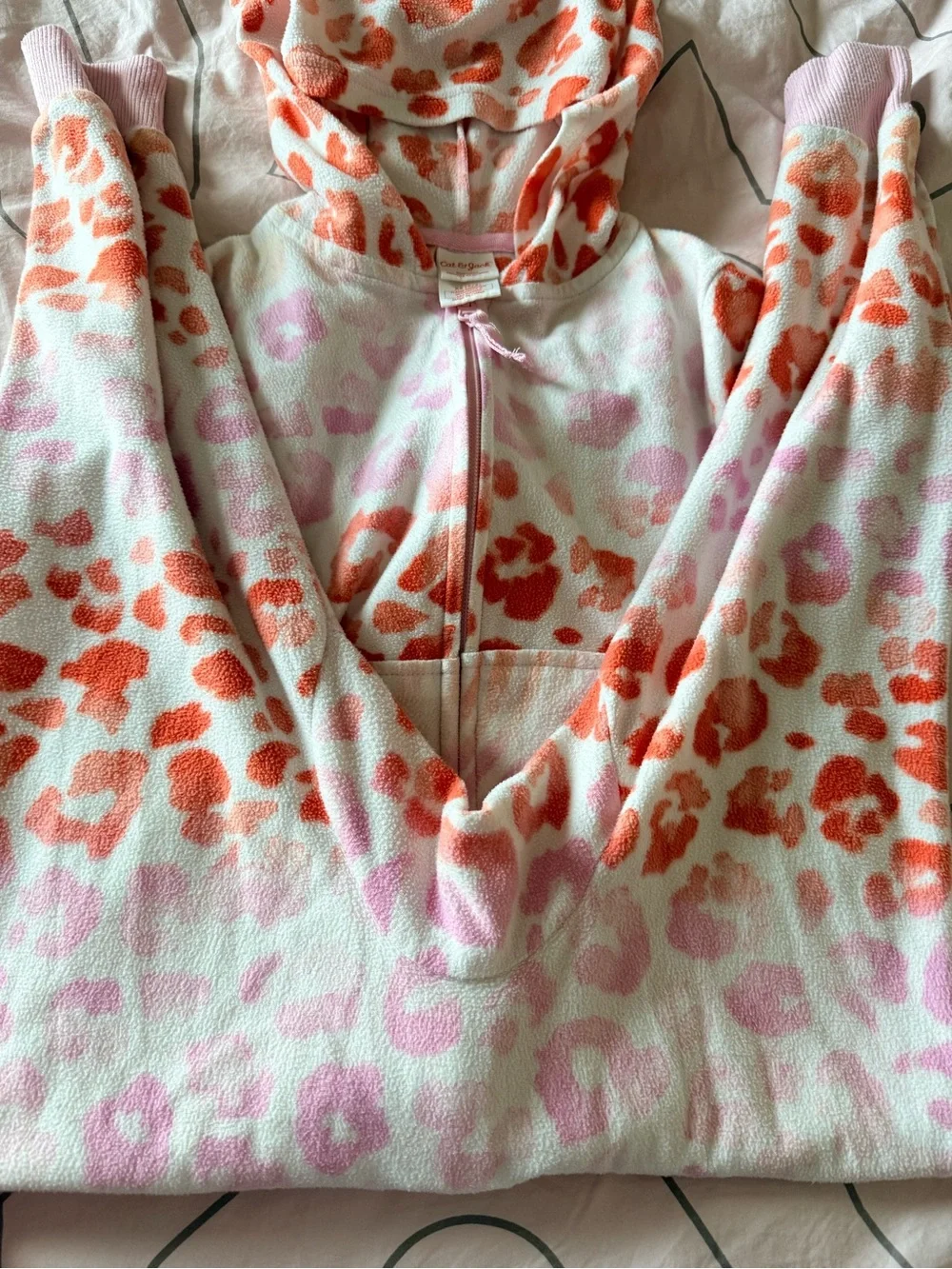 Cat & Jack Girl’s rainbow Leopard Cat Onesie